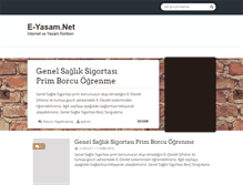 Tablet Screenshot of e-yasam.net